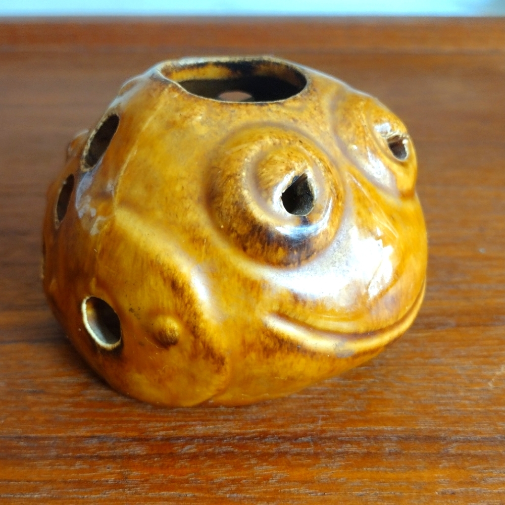 Vintage Ceramic Floral Flower Frog